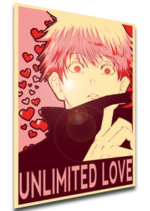 Poster Propaganda Valentine's Day - Jujutsu Kaisen - Satoru Gojo - Unlimited Love SA0674 Poster Propaganda Valentine's Day - Jujutsu Kaisen - Satoru Gojo - Unlimited Love SA0674