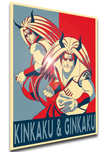 Poster Propaganda - Naruto - Kinkaku & Ginkaku - LL1492