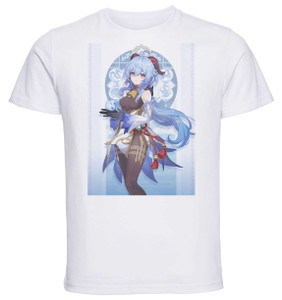 T-Shirt Unisex White - Videogame - Genshin Impact - Ganyu
