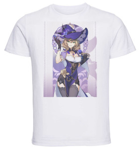 T-Shirt Unisex White - Videogame - Genshin Impact - Lisa