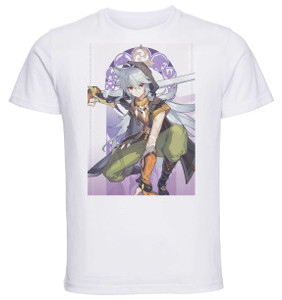 T-Shirt Unisex White - Videogame - Genshin Impact - Razor