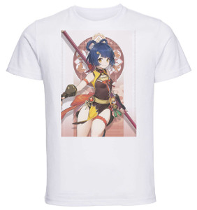 T-Shirt Unisex White - Videogame - Genshin Impact - Xiangling T-Shirt Unisex White - Videogame - Genshin Impact - Xiangling