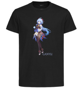 T-Shirt Unisex Black - Genshin Impact - Full Body Ganyu