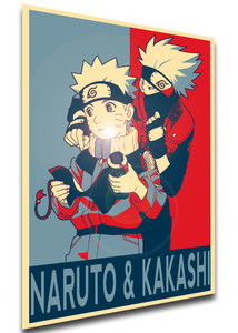 Poster Propaganda - Naruto - Naruto & Kakashi SA0747 Poster Propaganda - Naruto - Naruto & Kakashi SA0747