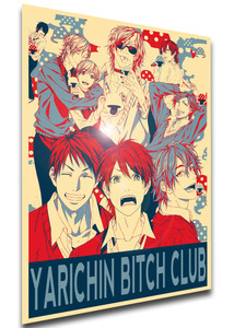 Poster Propaganda - Yarichin Bitch Club - Characters