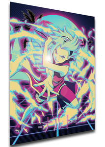 Poster Vaporwave 80s Style - Naruto - Sakura Haruno - LL1817