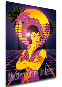 Poster Vaporwave Heat - Masters of the Universe - Evil-Lyn - LL1852 Poster Vaporwave Heat - Masters of the Universe - Evil-Lyn - LL1852