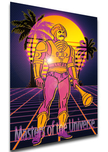 Poster Vaporwave Heat - Masters of the Universe - Man-At-Arms - LL1849