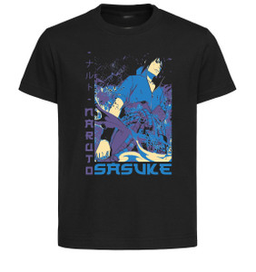 T-Shirt Unisex Black Japanese Style - Naruto - Sasuke Uchiha T-Shirt Unisex Black Japanese Style - Naruto - Sasuke Uchiha