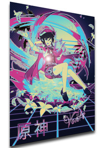 Poster Vaporwave 80s Style - Genshin Impact - Venti SA0809