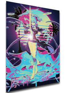 Poster Vaporwave 80s Style - Genshin Impact - Jean SA0797