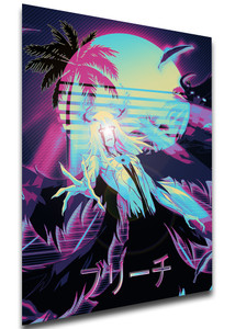 Poster Vaporwave 80s Style - Bleach - Ulquiorra Schiffer - LL1831