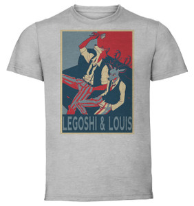 T-Shirt Unisex Grey Propaganda - Beastars - Legoshi & Louis - SA0773