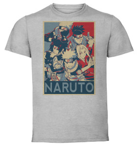 T-Shirt Unisex Grey Propaganda - Naruto - Characters SA0750 T-Shirt Unisex Grey Propaganda - Naruto - Characters SA0750
