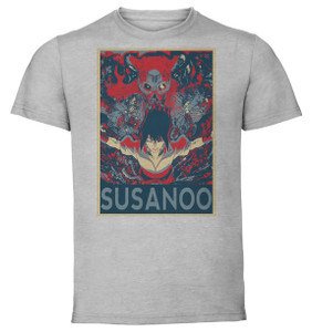 T-Shirt Unisex Grey Propaganda - Naruto - Susanoo Sasuke Uchiha SA0755