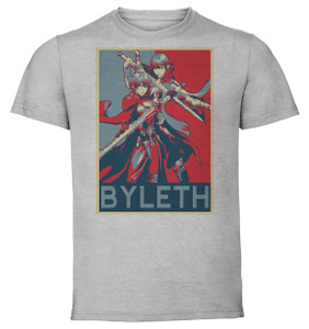 T-Shirt Unisex Grey Propaganda - Smash Bros - Byleth Both - LL2577 T-Shirt Unisex Grey Propaganda - Smash Bros - Byleth Both - LL2577