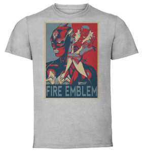 T-Shirt Unisex Grey Propaganda - Tiger & Bunny - Fire Emblem Nathan Seymour SA0753 T-Shirt Unisex Grey Propaganda - Tiger & Bunny - Fire Emblem Nathan Seymour SA0753