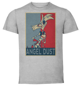 T-Shirt Unisex Grey SA0441 - Propaganda - Hazbin Hotel - Angel Dust T-Shirt Unisex Grey SA0441 - Propaganda - Hazbin Hotel - Angel Dust