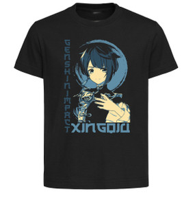 T-Shirt Unisex Black Japanese Style - Genshin Impact - Xingqiu T-Shirt Unisex Black Japanese Style - Genshin Impact - Xingqiu