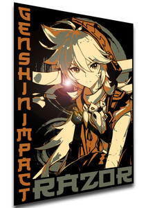 Poster Japanese Style - Genshin Impact - Razor Poster Japanese Style - Genshin Impact - Razor
