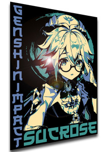 Poster Japanese Style - Genshin Impact - Sucrose Poster Japanese Style - Genshin Impact - Sucrose