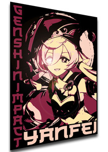 Poster Japanese Style - Genshin Impact - Yanfei Poster Japanese Style - Genshin Impact - Yanfei