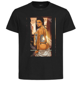 T-Shirt Black Grey White - Ganassa - Apex Legends Loba T-Shirt Black Grey White - Ganassa - Apex Legends Loba