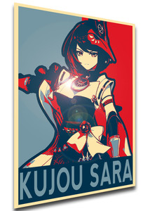 Poster Propaganda - Genshin Impact - Kujou Sara SA0859 Poster Propaganda - Genshin Impact - Kujou Sara SA0859