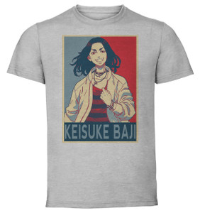 T-Shirt Unisex Grey Propaganda - Tokyo Revengers - Keisuke Baji SA0831