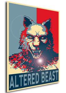 Poster - Propaganda - Pixel Art - Altered Beast