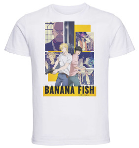 T-Shirt Unisex White Locandina - Anime - Banana Fish