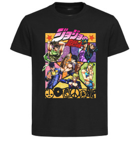 T-Shirt Black Grey White -  Jojo's Bizarre Adventure - Comic Characters