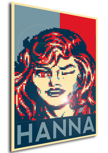Poster - Propaganda - Pixel Art - Cadillac and Dinosaurs - Hanna B Poster - Propaganda - Pixel Art - Cadillac and Dinosaurs - Hanna B