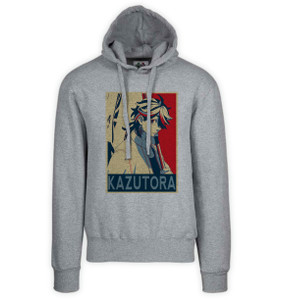 Hoodie Unisex Grey Propaganda - Tokyo Revengers - Kazutora Hanemiya SA0884