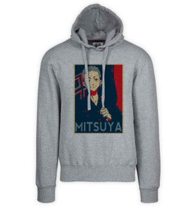 Hoodie Unisex Grey Propaganda - Tokyo Revengers - Mitsuya Takashi SA0889 Hoodie Unisex Grey Propaganda - Tokyo Revengers - Mitsuya Takashi SA0889