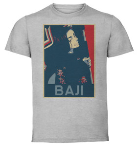 T-Shirt Unisex Grey Propaganda - Tokyo Revengers - Baji Keisuke SA0887