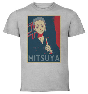 T-Shirt Unisex Grey Propaganda - Tokyo Revengers - Mitsuya Takashi SA0889