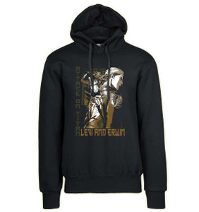Hoodie Unisex Black Japanese Style - Attack on Titan - Levi Ackerman and Erwin Smith SA0905 Hoodie Unisex Black Japanese Style - Attack on Titan - Levi Ackerman and Erwin Smith SA0905