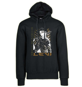 Hoodie Unisex Black Japanese Style - Attack on Titan - Levi Ackerman SA0904 Hoodie Unisex Black Japanese Style - Attack on Titan - Levi Ackerman SA0904