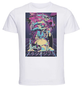 T-Shirt Unisex White Vaporwave Style - Ghibli - Characters SA0916