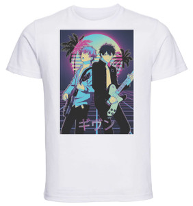 T-Shirt Unisex White Vaporwave Style - Given - Characters SA0919