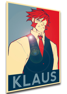 Poster Propaganda - Blood Blockade Battlefront - Klaus V Reinherz FA0170