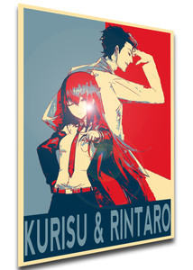 Poster Propaganda - Steins gate Kurisu & Rintaro Variant 01 FA0176 Poster Propaganda - Steins gate Kurisu & Rintaro Variant 01 FA0176