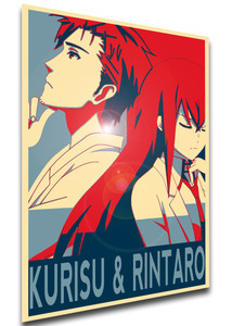 Poster Propaganda - Steins gate Kurisu & Rintaro Variant 02 FA0177 Poster Propaganda - Steins gate Kurisu & Rintaro Variant 02 FA0177