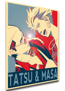 Poster Propaganda - The Way of the Househusband - La via del grembiule Lo yakuza casalingo - Tatsu e Masa FA0222 Poster Propaganda - The Way of the Househusband - La via del grembiule Lo yakuza casalingo - Tatsu e Masa FA0222