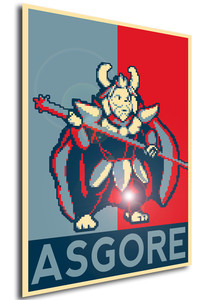 Poster - Propaganda - Pixel Art - Undertale - Asgore