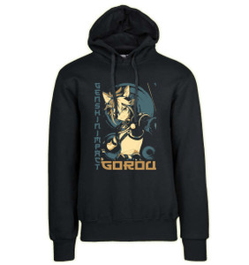 Hoodie Unisex Black Japanese Style - Genshin Impact - Gorou SA0942 Hoodie Unisex Black Japanese Style - Genshin Impact - Gorou SA0942