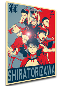 Poster Propaganda - Haikyuu - Shiratorizawa Team - Characters SA0924 Poster Propaganda - Haikyuu - Shiratorizawa Team - Characters SA0924