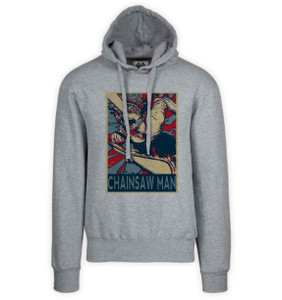 Hoodie Unisex Grey Propaganda - Chainsaw Man Variant 01 SA0920 Hoodie Unisex Grey Propaganda - Chainsaw Man Variant 01 SA0920