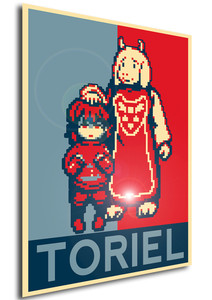 Poster - Propaganda - Pixel Art - Undertale - Toriel B